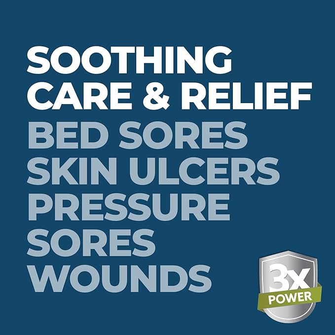 terrasil Bed Sores Treatment Cream & Pressure Sores Cream – Natural Ingredients for Healing of Bedsores, Ulcers & Wounds, 3X Power for Fast Soothing Relief (3oz)