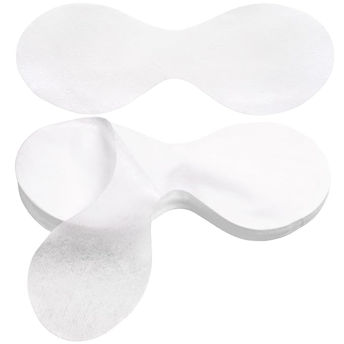 50 Sheets Disposable Eye Pads, Non-Woven Cotton Paper Facial Masks for Skincare & Spa, DIY Clear Moisturizing Eye Care Beauty Sheets