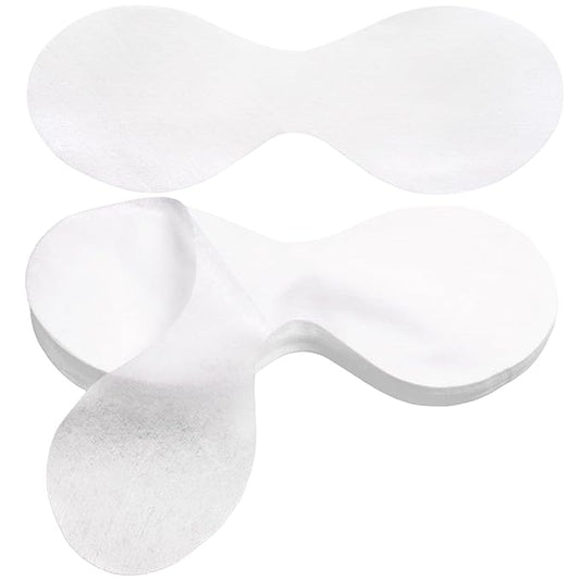 50 Sheets Disposable Eye Pads, Non-Woven Cotton Paper Facial Masks for Skincare & Spa, DIY Clear Moisturizing Eye Care Beauty Sheets