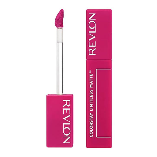 Revlon ColorStay Limitless Matte Liquid Lipstick, Vegan Formula, No-Budge, Longwear Lip Color, Long Lasting, Lightweight/Comfortable, Waterproof, 007 Icon Era, 0.17 fl oz