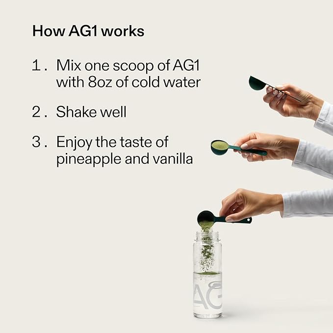 AG1 Greens Powder Supplement | Improve Gut Health | Multivitamin, Probiotic, Gluten Free, Vegan and Keto Friendly | 75 Vitamins (Athletic Greens) - Family Value Kit, Classic Formula