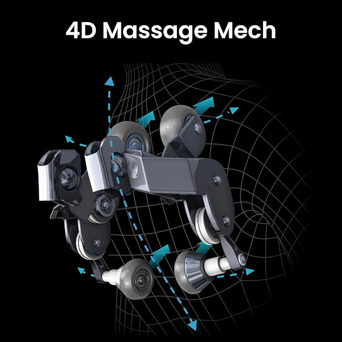 Osaki Vibe 4D l 4D Massage Mechanism l Automatic Body Scan l Deep Calf-Kneading l Space-Saving Technology l 3-Stage Zero Gravity l 32-Cell Full Body Air Massage (Brown)