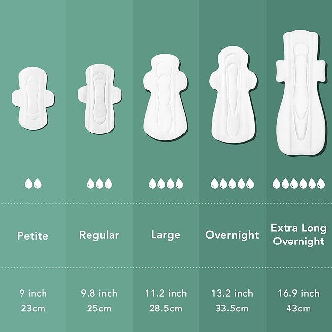 Rael Organic Cotton Cover Pads with Wings - Regular Absorbency, Unscented, Ultra Thin for Women (Regular, 42 Count)