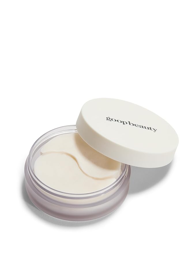 goop Beauty Eye Masks for Puffy Eyes | Under Eye Patches for Dark Circles | VEOCEL Lyocell Masks in Niacinamid Serum | Improves Crows Feet, Fine Lines, & Wrinkles | Paraben & Silicone Free | 30-Pack