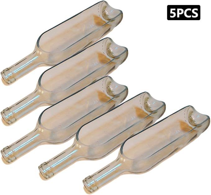 Wine Bottle vase not Included Hanger, only Bottle, Add Your Like Flowers, Plant(5PCS Transparent)