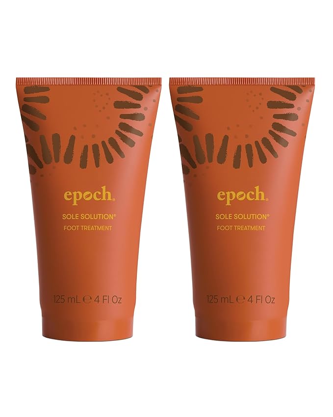 Nu Skin Epoch Sole Solution Foot Treatment | Intensive Moisturizing Cream for Dry Feet, Rough Skin & Heels | Softens Calluses With Natural Papain, Urea, Baobab & Allantoin | 4 oz | 2 Pack