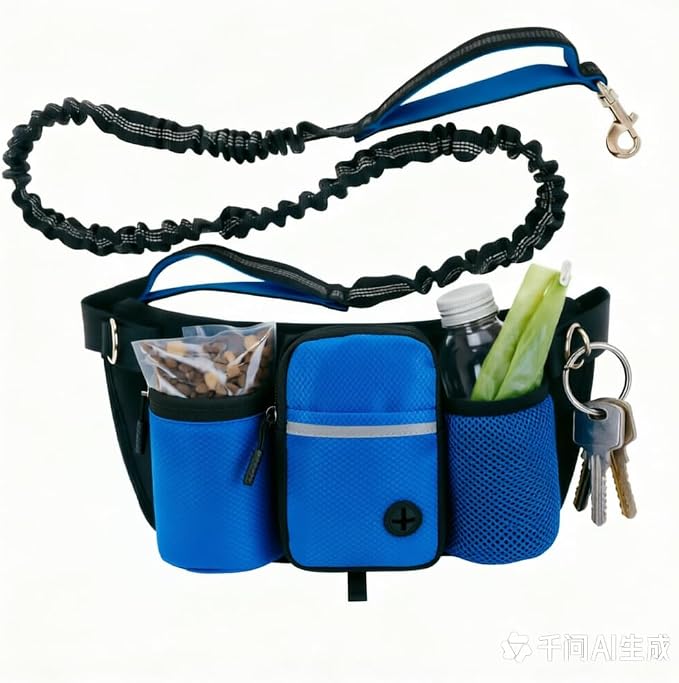 Dog Treat Pouch for Training, Blue