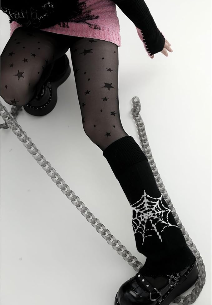 Sexybody Women's Leg Warmers Fashion Knit Warmers Long Socks Cute Y2K Kawaii Japanese Lolita Harajuku Accessories for Girls