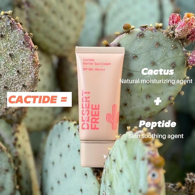 DesertFree Broad Spectrum Sunscreen SPF 50 with Aloe Vera & Vitamin E - Lightweight, Non-Greasy, Water-Resistant, Suitable for All Skin Types - 50ml