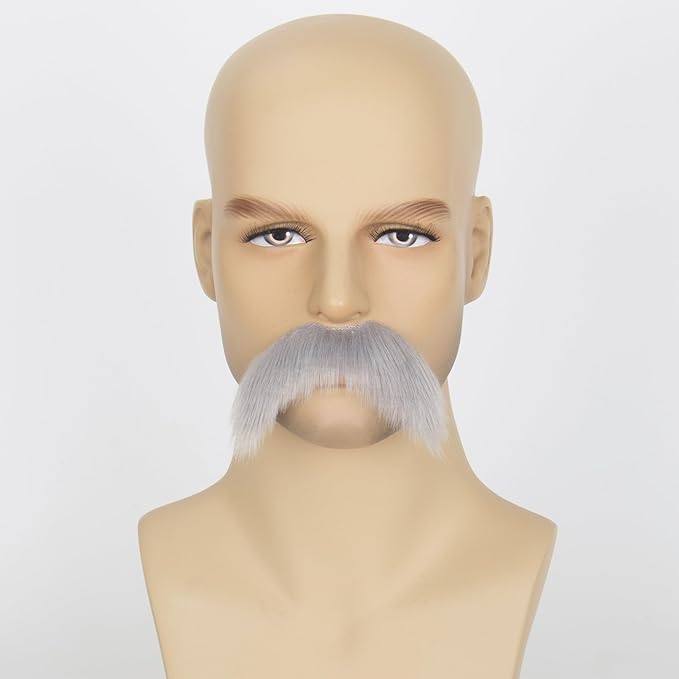 Fake Mustache for Men Classic Halloween Self Adhesive Fake Beard Novelty Stick On Fake Mustaches