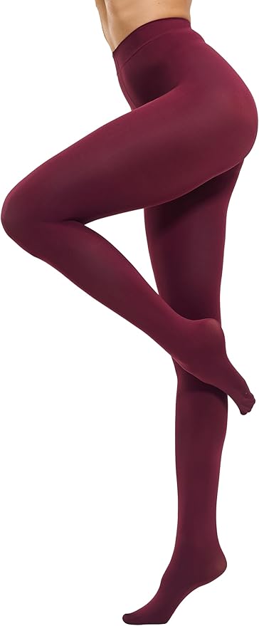 CozyWow Women's 80D Soft Opaque Tights, High Waist Solid Color Womens Tights with 30+ Colors