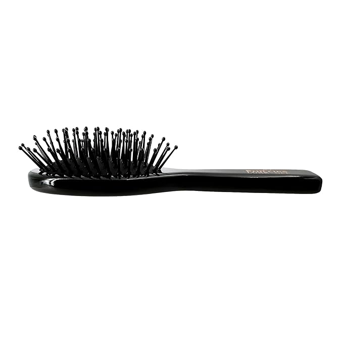 Phillips Brush Luxe Oval Paddle Petite Sized Hair Brush, Sleek Black Color with Gold Accents – 7 inch Detangler Paddle Brush from the Luxe Series by Phillips Brush