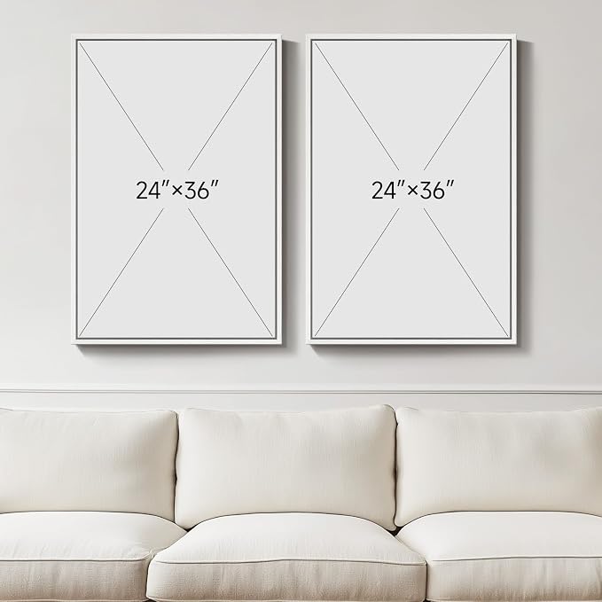 Large White Framed Blue and Gold Abstract Wall Art for Living Room, 24x36 | 2 Piece, Canvas prints, Navy blue paintings, Modern minimalist artwork, Glitter pictures, Dining room bedroom wall decor