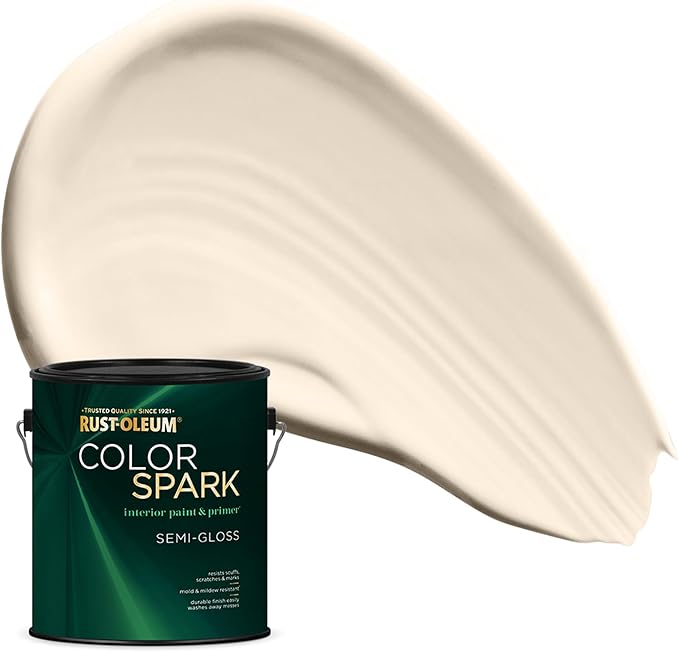 Rust-Oleum Color Spark Interior Paint and Primer in One, Semi-Gloss, A New Day, 1 Gallon