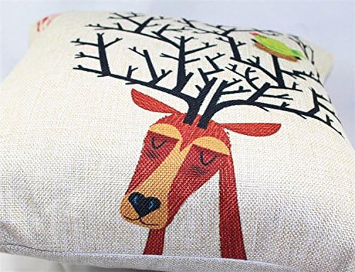 MoonRest Decorative Pillow, Fully Assembled with Hidden Zipper Filled with Synthetic Down Pillow Inserts (Deer Antler)