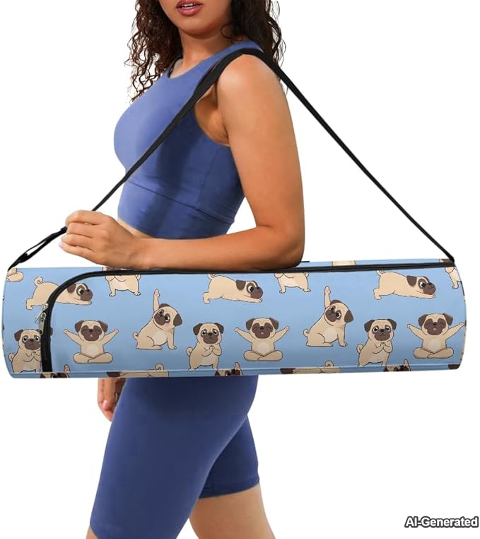 Yoga Mat Bags for Women Lightweight Gym Bag with Strap Full Zip Yoga Accessories