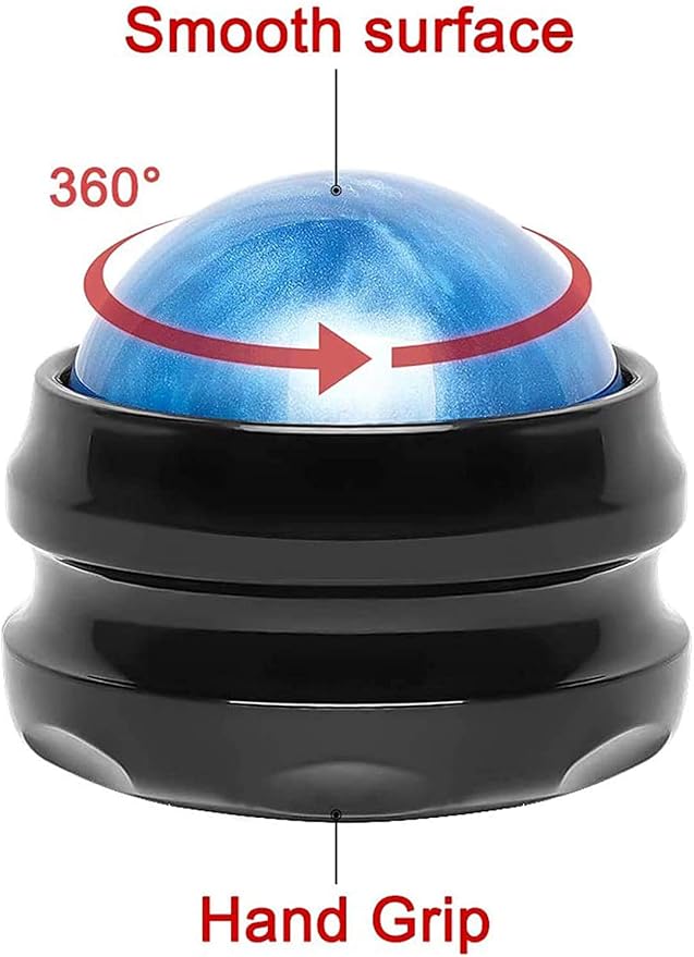 WOVTE Massage Ball, Lacrosse Balls, Self Massage Tool for Sore Muscles, Shoulders, Neck, Back, Foot, Body, Deep Tissue, Trigger Point, Muscle Knots, Yoga and Myofascial Release (Blue)