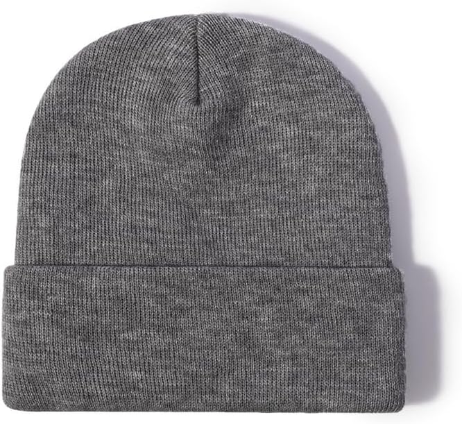 ZOORON Beanie for Women Men Ski Watch Cap Cuffed Plain Skull Knit Hat Soft Fisherman Winter Hat