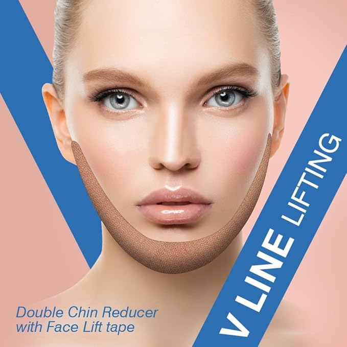 5cm Wide Anti Wrinkles Face Tape for Wrinkles Overnight Wrinkle Tape, Custom Cut to Size Face Lift Tape, Facial Tape, Kinesiology Tape for Face Forehead Frown 11 Lines Eye Smile Line Neck