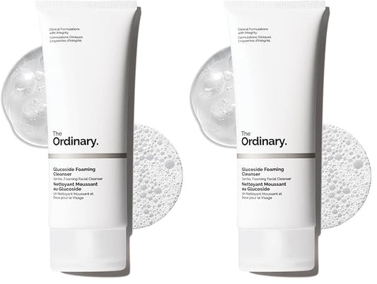 The Ordinary Glucoside Foaming Cleanser,Gentle Foaming Face Wash for All Skin Types Including Sensitive Skin,5.1 Fl Oz,(Pack of 2)