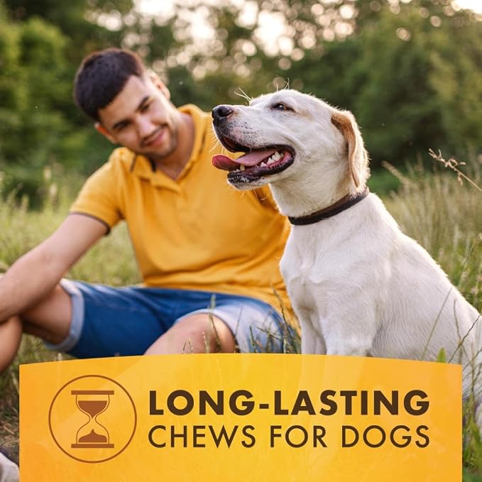 Pur Luv K9 Kraves Rawhide Free Bone Dog Treats, Made with Peanut Butter and Chicken Flavor, Easily Digestible, Long Lasting, and High Protein Dog Treat, 20 Count (Pack of 2)