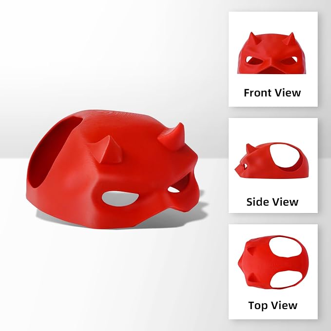 Yipintang Cat Bat Mask Halloween Costumes Accessories for Cats, Cat Bat Cosplay Apparel (Medium, Red Devil)