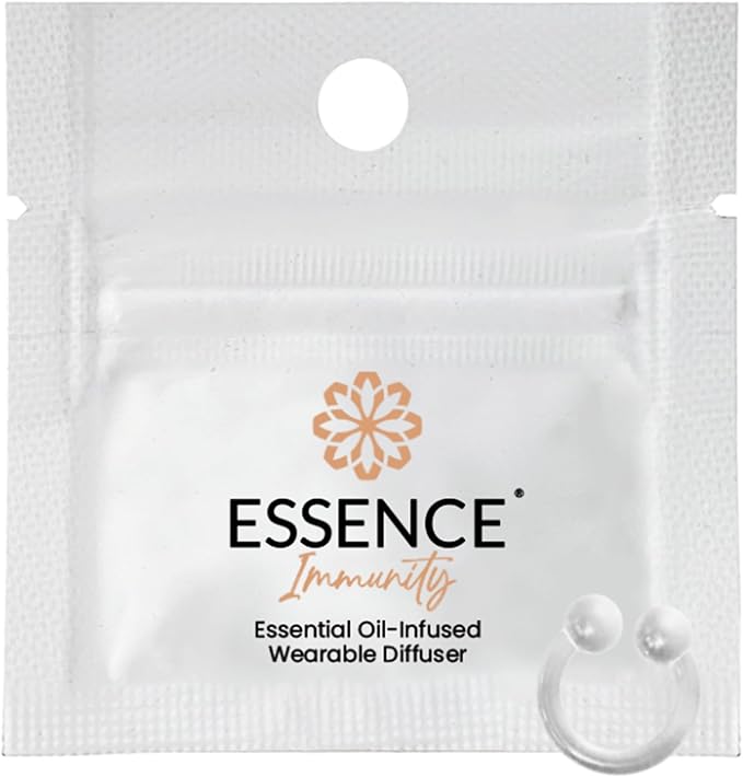 HONÉ Essence Wearable Aromatherapy Nasal Diffuser – Immunity Blend Essential Oil Nose Ring – Personal Scent Clip for Travel, Work & Everyday Use – Made in USA