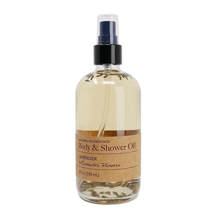 Olivia Care Body Oil Shower Oil Vegan & Natural | Hydrating & Moisturizing - Infused with VITAMIN E, K & Omega Fatty Acids - Refreshing Fragrance - Reduce Dry Skin (Lavender)