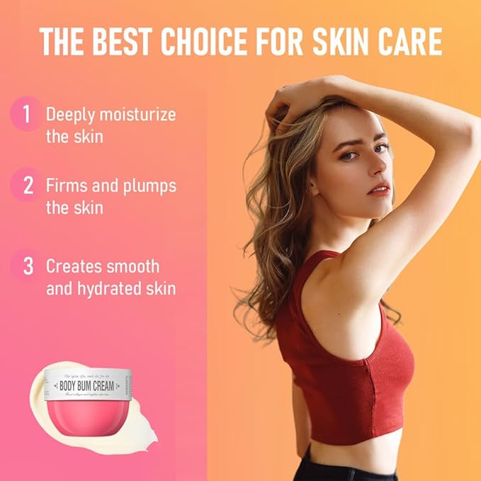Bum Cream, Moisturizing Body Cream, Body Skin Repair, Bum Cream for All Skin. (Fresh fruity)