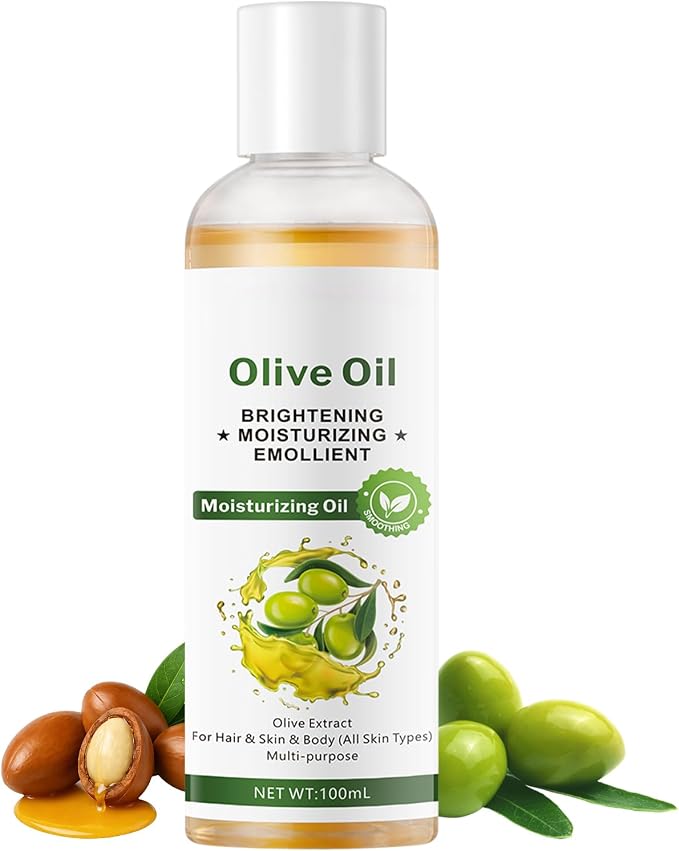 Antioxidant Face & Body Oil with Olive, Jojoba, and Macadamia Oils - Hydrating Dry Oil Blend with Squalane and Sunflower Seed Oil, Natural Vitamin-Rich Moisturizer for All Skin Types, 3.38 fl oz