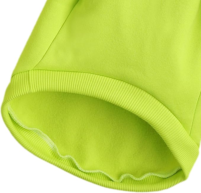 Soft Puppy Sweater for Small Dogs Pullover, Light Green L | Elastic Cuffs Pet Clothes, Holiday Party Matching, Fall Winter Daily Outfit, Soft Breathable Machine Washable Sweatshirt