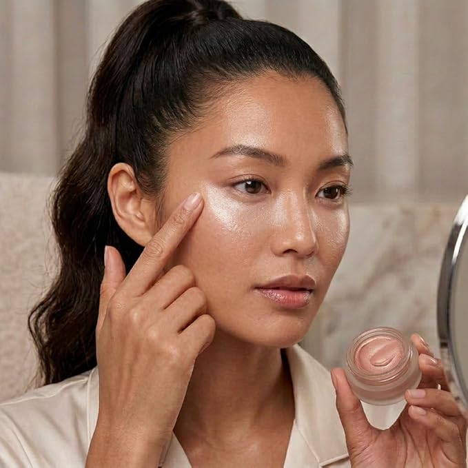 PowerGlow Under-Eye Brightening Balm, Firming & Hydrating Eye Balm with Niacinamide, Vitamin C, Caffeine & Peptides, Lightweight Glow Booster for Radiant Eyes, Hydration Boost, 0.35 oz