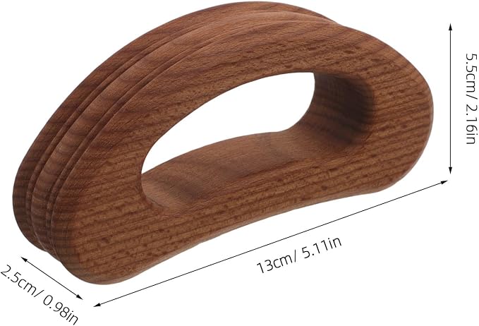 Wooden Gua Sha Tool - Shoulder Neck Massage Tool for Deep Tissue Guasha Scraping - Manual Body Therapy Massager for Home Use