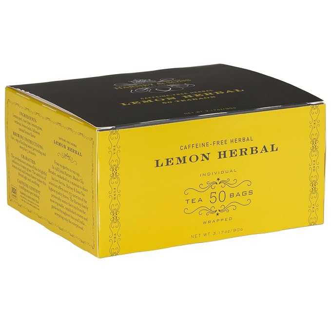 Harney & Sons Herbal Tea, Lemon, 50 Tea Bags