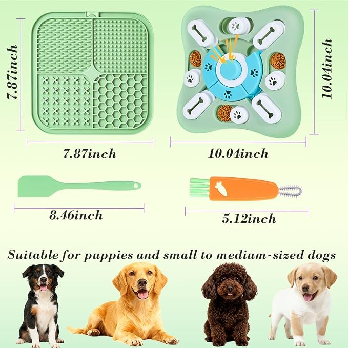 Dog Puzzle Toys Set,Pet Enrichment Toys from Small to Medium