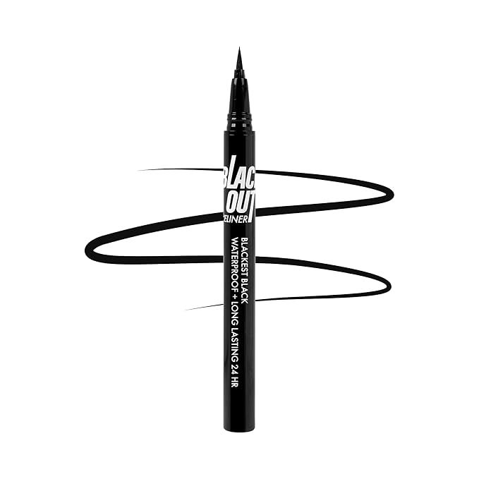 Absolute New York MEBL12 Black Out Eyeliner, Flexible Tapered Tip, Flake Free, Smudge Free