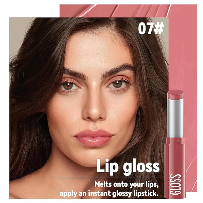 2Pcs Pink Honey Tinted Lip Stain Lip Balm Lip Gloss Lipstick, Sheer Hydrating Lip Stains Tint, Moisturizing Lip Color for All Skin Tones, Nourishing Lip Balm with a Hint of Natural Black Cherry