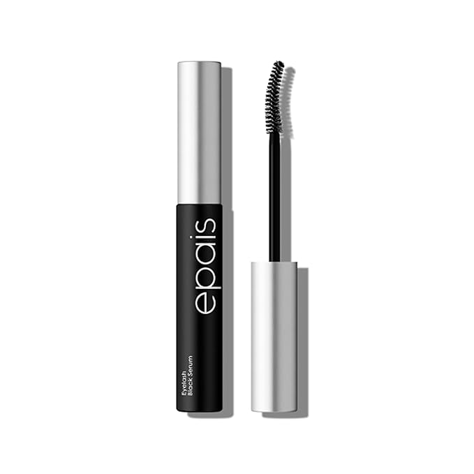Epais Eyelash Black Tinted Serum, 2-in-1 Lash Growth Enhancer and Tinting Treatment, 7 Peptides and Biotin Formula for Longer Thicker Lashes, Charcoal-Based Black Food Complex, Korean Lash Care