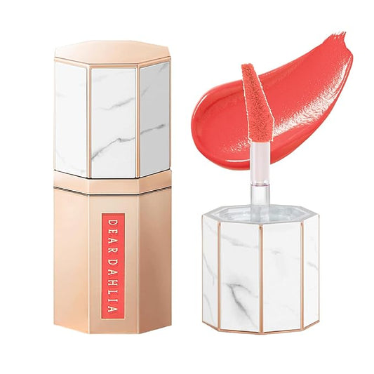 DEARDAHLIA Paradise Dream Velvet Lip Mousse (Guava) - Vegan Soft-Matte Lip Tint with Lightweight, Buildable, Long-Lasting Color, Whipped Mousse Texture. Cruelty-Free. 0.21 Fl oz