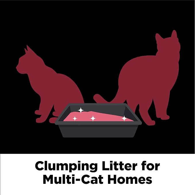 ARM & Hammer Clump & Seal Platinum Cat Litter, Multi-Cat Clumping Litter Forms Rock-Hard Clumps, Powerful Odor Eliminators with Baking Soda, 14-Day Odor Control, 18 lbs (Pack of 2)