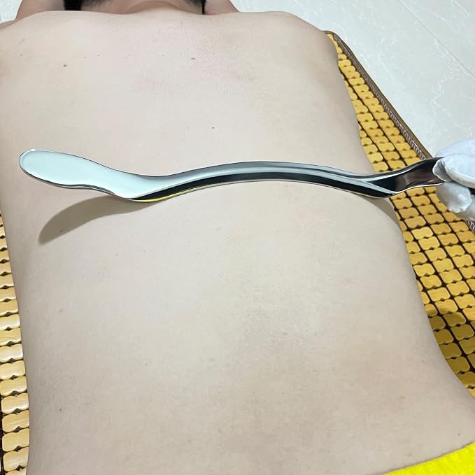 Gua sha Tool Gua sha Stainless Steel IASTM Tools-gua sha Massage Tool Soft Tissue Mobilization Tool Physical Therapy Used for Legs,Arms,Shoulder,Neck(Long bar 1)