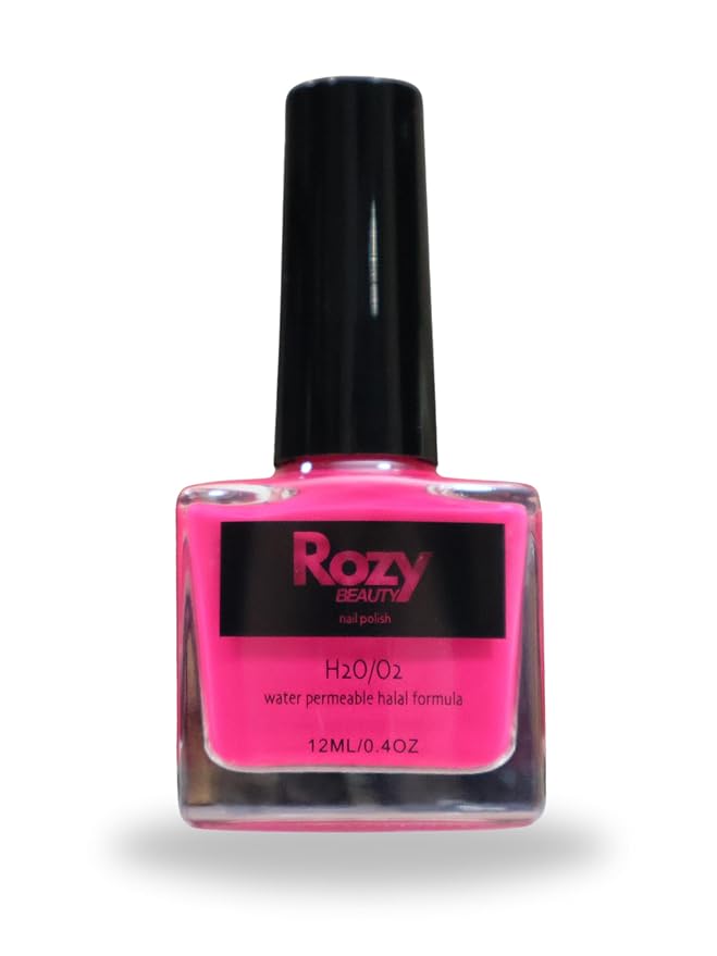 Halal-Certified, Wudu Friendly, Water Permeable, Breathable, and Fast Drying Nail Polish (Pink Passion, 12 ml)