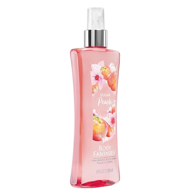 Body Fantasies Signature Fragrance Body Spray, Sugar Peach, 8 fl oz