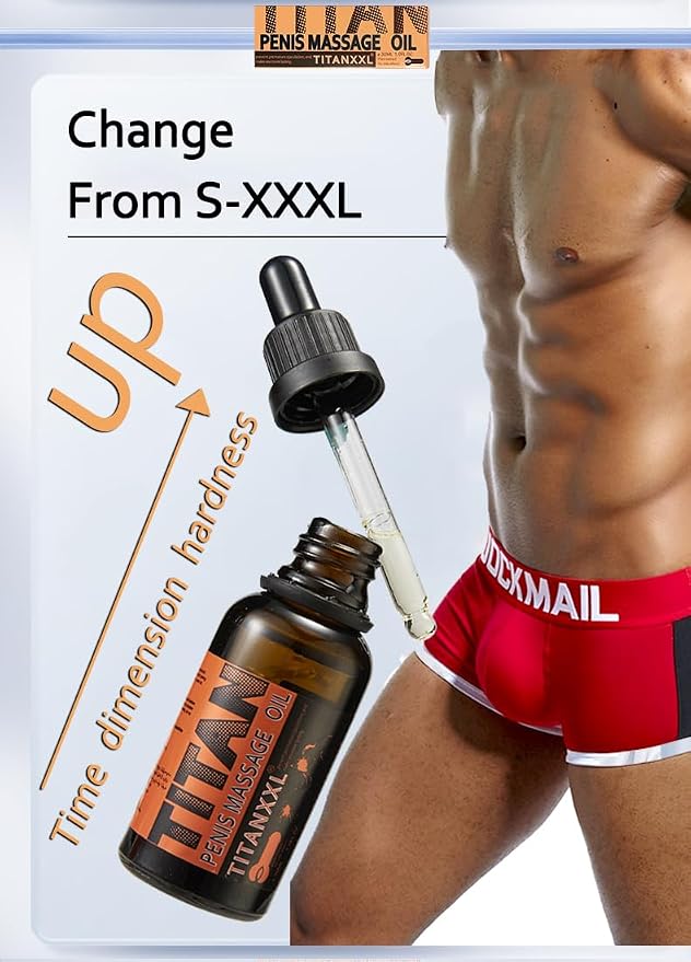 Titan XXL Extra Strength Massage Oil – Power Enlargement Gel Cream for Huge Enhanced Size, Enlarge Thickness, Strength, and Prolonged Performance (Titan XXL Oil)