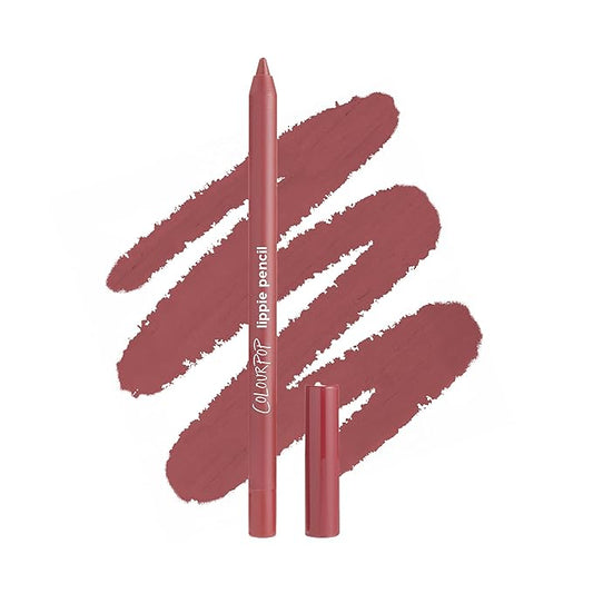ColourPop Lippie Lip Pencil - High-Pigment, Long-Lasting & Sharpenable Lip Liner with High-Impact Color - Vegan, Cream Formula with Precise Application - Double Tap (0.35 oz)