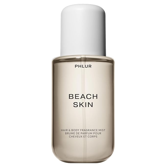 PHLUR Beach Skin Body Mist, 8 Fl Oz - Hair and Body Perfume for Women, Sea Salt, Coconut Milk and Warm Sandalwood Fragrance In a Vanilla Perfume Body Spray