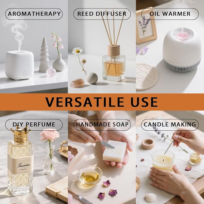 Amber Essential Oil, Amber Oil 16 Fl Oz 480ML for Diffuser Humidifier Yoga Cleaning DIY Candle Soap Making Essential Oils