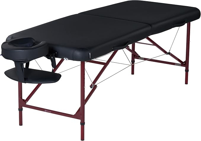 Master Massage Zephyr Lightweight Portable Massage Table Package with Extra Music Master Crescent Round High Fidelity Sound Face Cradle Cushion
