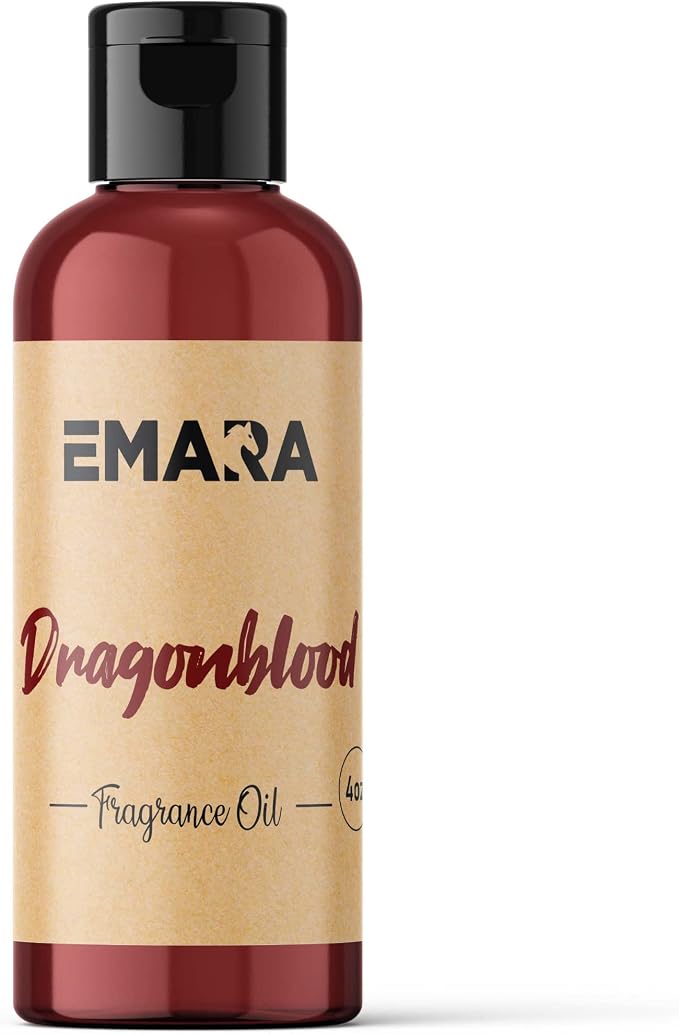 EMARA All Natural Herbal Dragonblood Essential Oil for Diffusers, Skin Care, Aromatherapy Fragrance Oil, Organic Therapeutic Grade 4 fl oz