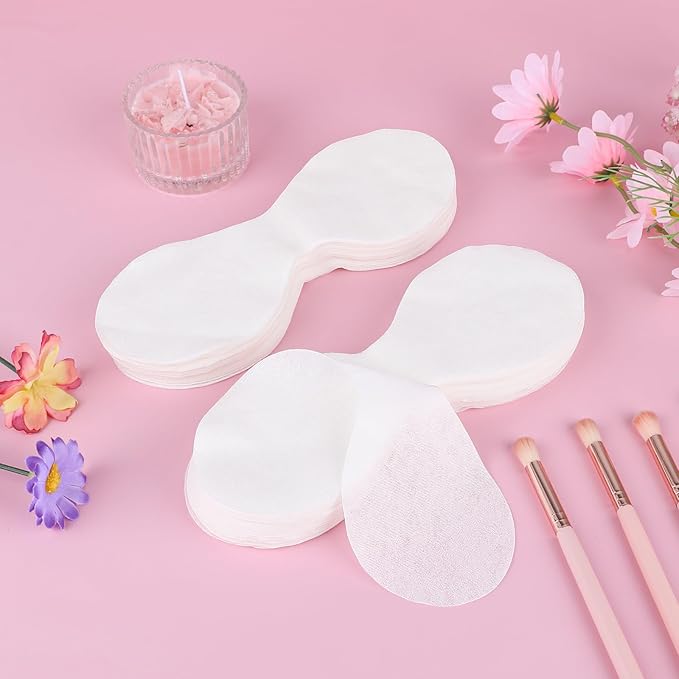 Psyqtsuary Disposable Non Woven Eye Care, 200 Sheets Eye Mask Paper Disposable Sheets Eye Covers Cotton Cosmetic Facial Eye Covers Skincare Spa Paper, DIY Clear Beauty Sheets for Makeup Beauty Tools